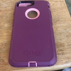Purple and pink otter box. Hardly used a couple of times.